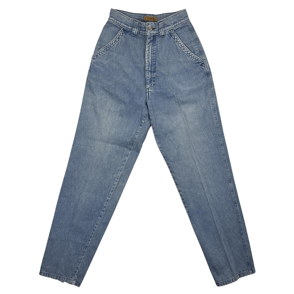 Vintage Gitano Jeans Womens 18 Light Wash High Rise Tapered‎ Denim Pants 90s Y2K